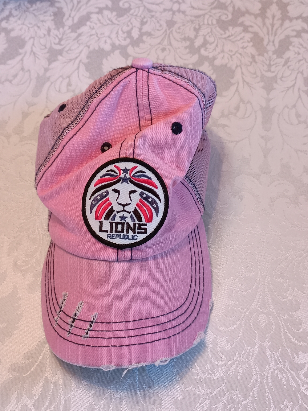 Pink Women's Ponytail Trucker Hat